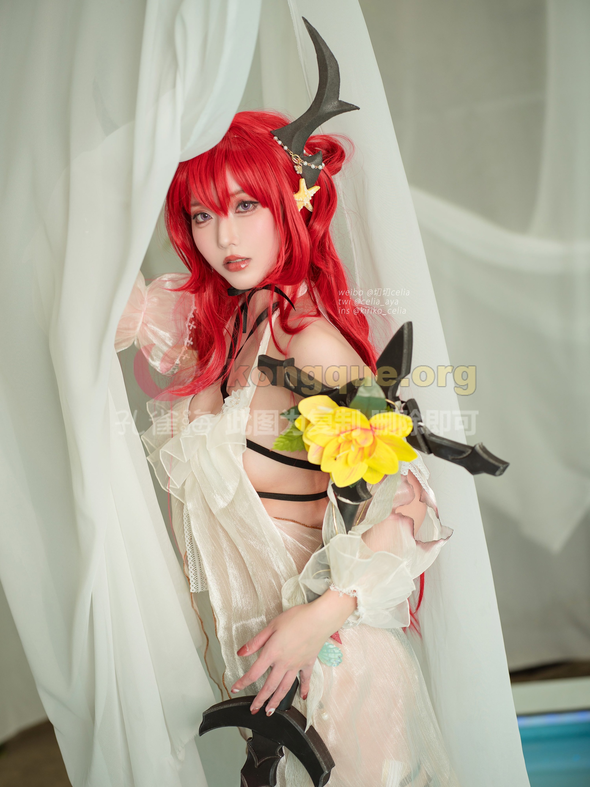 图片[1]-切切celia – NO.012 明日方舟 史尔特尔泳装[27P]-XikXak